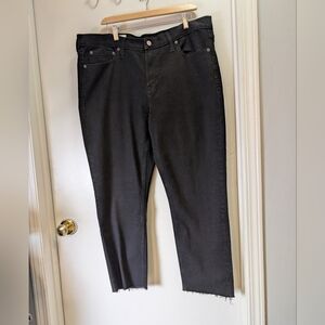 GAP Women's Black Jeans Vintage Slim Mid Rise  34/18